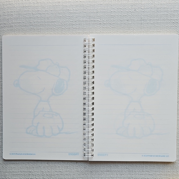 Snoopy Spiral Notebook with Orange and White Cover - Picture 4 of 10